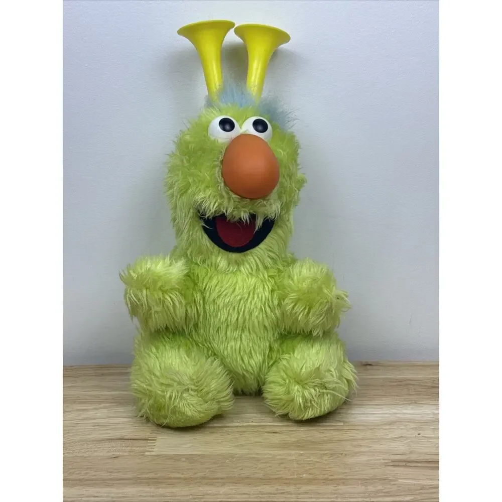Vintage Mr Honker 8” Plush Green Muppet Toy Stuffed Sesame Street Applause RARE